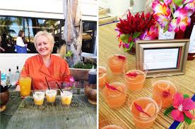 Shake ingredients together in a mixing tin, then pour over ice in a tiki. Flowers Fresh Origins