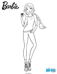 Barbie Is Always Stylish Even When She Dresses Casual More Barbie Coloring Sheets On Hellokids Com Barbie Coloring Pages Barbie Coloring Disney Coloring Pages