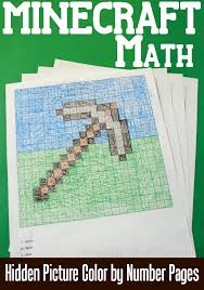 1131 x 1600 file type: Minecraft Math Hidden Picture Color By Number Pages From Abcs To Acts
