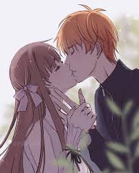 Although, she didn't know that he kissed her, so she thought he dumped her eventhough they weren't dating. Enerjax Drew My Very First Kiss Drawing Ever And I Oop In 2021 Fruits Basket Anime Fruits Basket Manga Fruits Basket