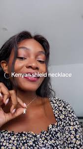 Kenyan Shield Necklace: Sparkling Sterling Silver Jewelry with Kenyan Pride