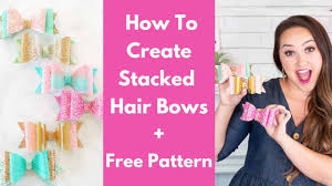 Cut out the shape and use it for coloring, crafts, stencils, and more. Girls French Hair Bow Tutorial Free Pattern Youtube