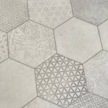 Hexagon Pattern Vinyl Flooring Mehndi White Vinyl Flooring Flooring Vinyl Flooring Kitchen