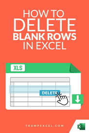 Delete Blank Rows In Excel With And Without Vba In 2020 Excel Shortcuts Excel Tutorials Excel