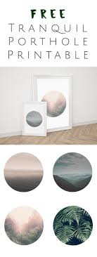 Free Printable Tranquil Porthole Wall Art Will Make Any Home Feel Much More Sophisticated Perfect For Kids Wall Printables Free Printable Wall Art Home Art