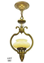 You might prefer a simple modern glass ceiling light for minimalist decor, a brushed nickel glass ceiling fixtures for retro. Vintage Hardware Lighting Art Deco Antique Pendant Ceiling Light Fixture Circa 1920s 1930s Ant 683