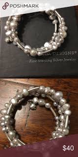 Silpada Silver And Grey Seed Pearl Wrap Bracelet Cleaning Silver Jewelry Silver Jewelry Box Bracelets