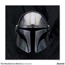 The Mandalorian Helmet Poster Zazzle Com In 2021 Mandalorian Helmet Star Wars Helmet Mandalorian