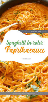 Spaghetti In Roter Paprikasauce Rezepte Paprikasauce Paprika Sauce