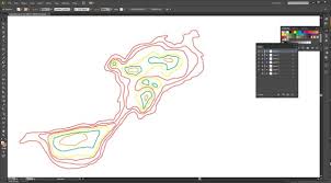 First you have to show all objects : Tracing A Topographic Map Using Pencil Tool In Adobe Illustrator