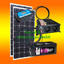 200 Watt Camping Solaranlage 12 Volt Set Wahlbar Spannungswandler Batterie Ebay Solaranlage Wohnmobil Solaranlage Solar
