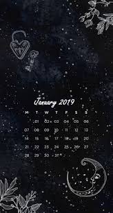 Black Background January 2019 Iphone Calendar Calendar Wallpaper Lock Screen Wallpaper Iphone Iphone Wallpaper