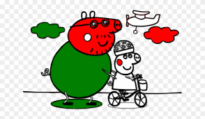Here are the 110 printable coloring pages peppa pig! Coloring Peppa Pig Bike Ride Krank Gif Clipart 4911201 Pinclipart