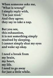 Depression And Anxiety Quote Just Need Time To Be Alone Facebook