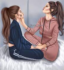 Facebook is showing information to help you better understand the purpose of a page. Bff Art Friend Cartoon Cute Girl Drawing Drawings Of Friends