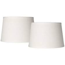 Ruth table lamp in white with cotton shade. 8 To 12 Inch Small Table Lamps Shade Sets Lamp Shades Lamps Plus
