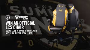 Win A Golden Lcs Secretlab Chair With Lcs Watch Rewards League Of Legends