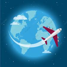 Traveling Around The World By Plane At Night Aeroplane Air Aircraft Png And Vector With Transparent Background For Free Download In 2020 Travel Around The World Fly Around The World Aeroplane