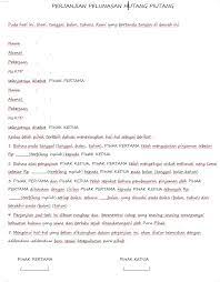 We did not find results for: Surat Perjanjian Pelunasan Hutang Piutang Ilmuproperti Com