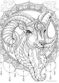 The goat family in the meadow: Pin On Coloring