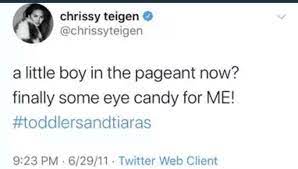 The time she really, really didn't want any more baby photos. Chrissyteigenisoverparty Hashtag On Twitter