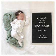 Newborn Letterboard C O Paige Staples Newborn Announcement Baby Name Reveal Baby Letters
