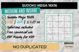 Maybe you would like to learn more about one of these? Create Mega Sudoku 16x16 And 12x12 Puzzle Medium To Insane With Solutions By Kdp Expert Fiverr