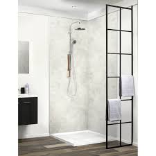 Panneau Mural Pvc Gris Dumawall Letch L 260 X L 90 Cm X Ep 5 Mm Dumaplast Pvc Salle De Bain Revetement Mural Douche Panneau Douche