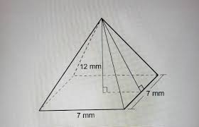 How do you calculate the lateral area of a pyramid? What Is The Slant Height Of The Pyramid To The Nearest Tenth A 13 9 Mmb 15 5 Mmc 12 5 Mmd Brainly Com