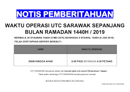 Klinik 1malaysia ini terletak di tingkat 2. Utc Sarawak On Twitter Info Untuk Rakyat Adalah Dimaklumkan Bahawa Waktu Operasi Utc Sarawak Sepanjang Bulan Ramadan Bermula 30 Syaaban 1440h 5 Mei 2019 Sehingga 5 Syawal 1440h 9 Jun 2019 Telah