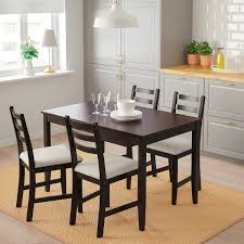 Get free shipping on qualified black dining room sets or buy online pick up in store today in the furniture department. Lerhamn Table And 4 Chairs Black Brown Vittaryd Beige Ikea