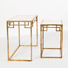 Callimont 2 Piece Nesting Tables Nesting Tables Gold Nesting Tables Marble End Tables