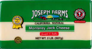 It is noted for its mild flavor and slight sweetness.1. Joseph Farms Monterey Jack Cheese Bar 2 Lb Foods Co