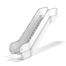 Short Escalator 3d Model