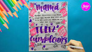 Como Hacer Hermosa Tarjeta De Cumpleanos Para Mama Letra Lettering Yaye Youtube