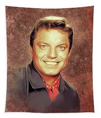 Guy Mitchell, Music Legend Tapestry by Esoterica Art Agency