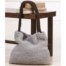 This shopping tote is simple to knit and is designed with new knitters in mind. Simple Tote Knit Yarn Kit