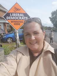 It's very encouraging to see Lib Dem signs popping up all over Preston.  Hard to miss this massive one in Greyfriars. As my daughter says ,"Mum  they're so bright they hurt my
