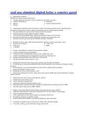 Soal uas simulasi digital kelas 10. Docdownloader Com Soal Uas Simulasi Digital Kelas X Semster Genap Pdf Soal Uas Simulasi Digital Kelas X Semster Gasal A Pilihan Ganda Pilihlah Jawaban Course Hero