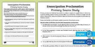 The emancipation proclamation was signed by president abraham lincoln on january 1, 1863, freeing those enslaved in the states in rebellion against the u.s. Emancipation Proclamation Primary Sources Activity