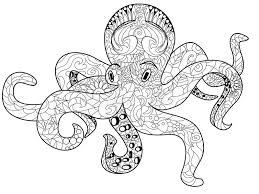 Free octopus coloring pages octopus no. Octopus Coloring Book For Adults Vector Stock Vector Illustration Of Drawing Line 68758041