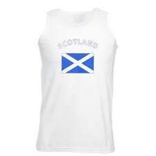 De vlag is al eeuwen de officiële vlag van schotland en wordt dan ook gebruikt als officiële de naam doet het al vermoeden, maar vroeger werd deze vlag persoonlijk gebruikt door de schotse. Mouwloos T Shirt Met Schotse Vlag Fun En Feest