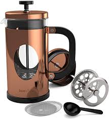 Most programmable machines make 12 cups of coffee, but this one can brew up to 14 cups at a time. Amazon Com Bonvivo Gazetaro I Large French Press Coffee Maker Glass French Coffee Press Machine Made Of Heat Resistant Stainless Steel And Borosilicate Glass In Copper Finish With Filter 34 Ounces Kitchen