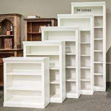 Each shelf holds up to 110 lb. At Home 84 Bookcase In White Nebraska Furniture Mart