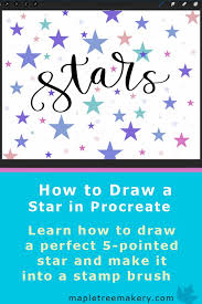 How To Draw A Star In Procreate Procreate Ipad Art Procreate Procreate Brushes Free