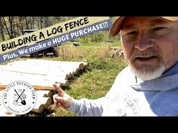 Splitting pine logs for split rail fence
