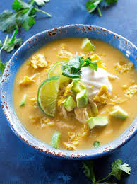 A whole bunch of other flavorings go into the pot including taco seasoning, tomatoes, pinto beans, corn, black beans and beef broth. The Best Chicken Tortilla Soup Recipe The Girl Who Ate Everything