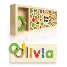 Personalised Wooden Name Puzzle Tinyme Com Au Gifts For Kids Baby Gifts First Birthday Gifts