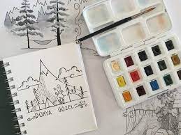 Watercolor Panosundaki Pin