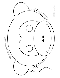 Little ones can go wild with these fun safari & jungle animal printable masks to colour and decorate! Pin By Annette Bland On Monkey Lesson Printable Animal Masks Monkey Crafts Animal Masks